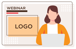 Logo placement webinars held by us.