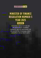 MINISTER OF FINANCE REGULATION NUMBER 5 YEAR 2025