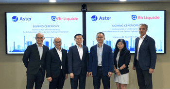 Air Liquide, Aster sign MOU on low-carbon hydrogen project in Singapore