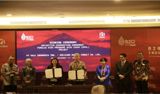 PT Vale, Huayou sign agreement on Pomalaa HPAL project