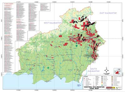 Central Kalimantan Coal Map 2023