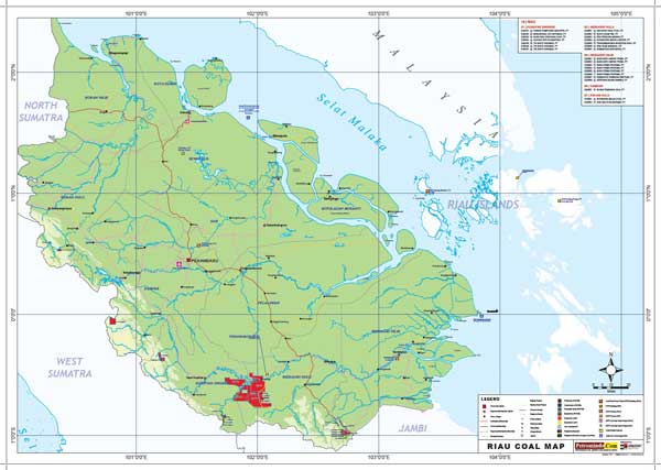 Riau Coal Map 2023