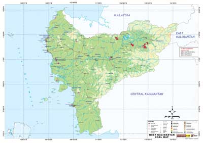West Kalimantan Coal Map 2023