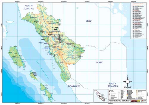 West Sumatra Coal Map 2023