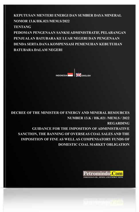 Minister of Energy and Mineral Resources Decree No. 13.K/HK.021/MEM.B/2022